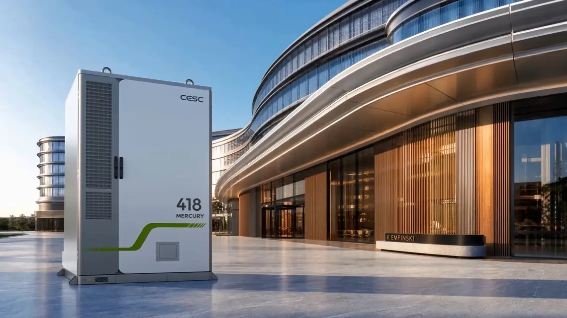 Sistema BESS CESC instalado en edificio comercial — peak shaving y ahorro en tarifa